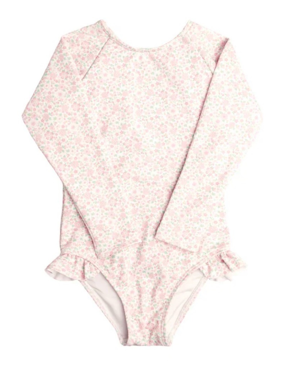 Minnow Long Sleeve Floral One-Piece Swimsuit